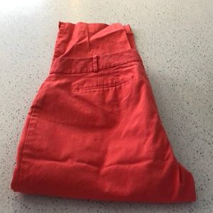 Talbots Perfect Crop pants Coral size 12